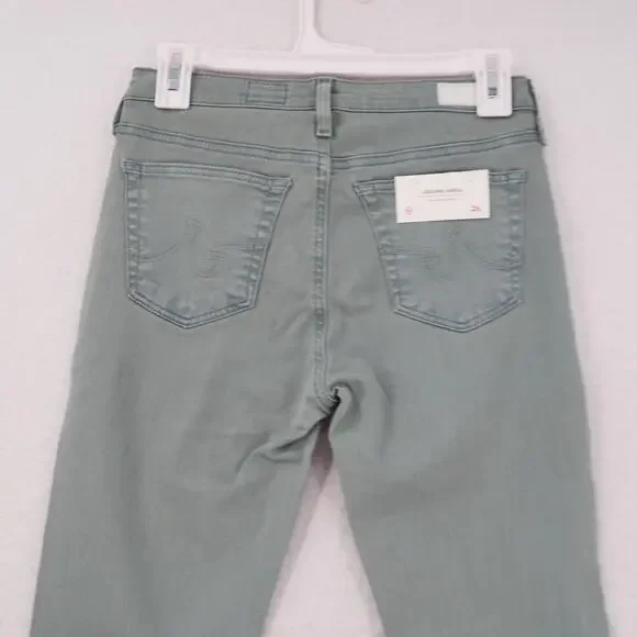 NEW AG Adriano Goldschmied Legging Super Skinny Ankle Jeans Green Size 4 26 - Picture 11 of 13